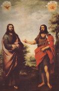 Bartolome Esteban Murillo John the Baptist to identify the Messiah France oil painting artist
